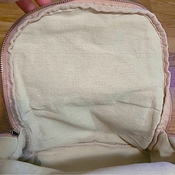 Zara Pink Rose Floral Embroidered Backpack - Picture 6 of 7